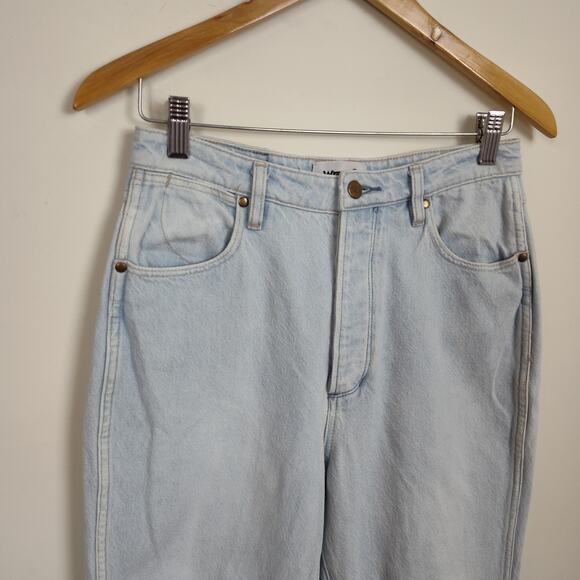 WRANGLER DISTRESSED HIGH WAISTED JEANS LITA WOMEN SIZE 10 BUTTONFLY  LIGHT WASH - Picture 6 of 17